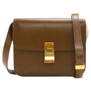 Celine Vintage Pre-owned Laeder crossbodyvskor Brown, Dam