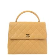 Chanel Vintage Pre-owned Tyg handvskor Beige, Dam