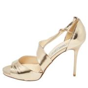 Jimmy Choo Pre-owned Pre-owned Laeder sandaler Yellow, Dam