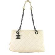 Chanel Vintage Pre-owned Laeder chanel-vskor Beige, Dam