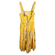 Dolce & Gabbana Pre-owned Pre-owned Bomull klnningar Yellow, Dam