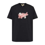 Woolrich Tryckt T-shirt Black, Herr