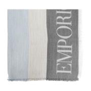 Emporio Armani Halsduk med logotyp Gray, Dam