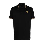 Versace Medusa Piquet Polo Shirt Svart Black, Herr