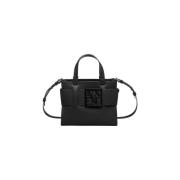 Armani Exchange Svart Axelväska Trendig Stilren Black, Dam