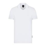 Armani Exchange Vit Polo Skjorta med Stretchbomull White, Herr