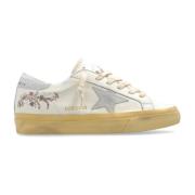 Golden Goose Sneakers Super Star High Foxing Vce Sole White, Dam