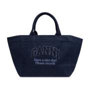 Ganni Väska typ shopper Blue, Dam