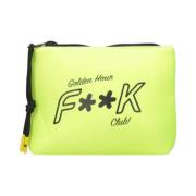 F**k Unisex Syntetisk Pochette Fk24-A220 Modell Yellow, Dam