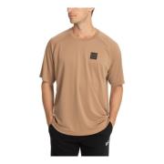 Emporio Armani EA7 Enkel Logo T-shirt Beige, Herr