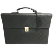 Gucci Vintage Pre-owned Canvas gucci-vskor Black, Dam