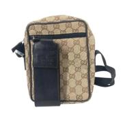 Gucci Vintage Pre-owned Canvas gucci-vskor Beige, Dam