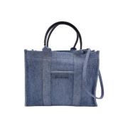 Balenciaga Vintage Pre-owned Bomull totevskor Blue, Dam