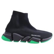 Balenciaga Vintage Pre-owned Polyester sneakers Black, Herr