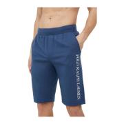 Ralph Lauren Herr Bomullsshorts, Stiligt Design Blue, Herr