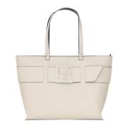 Armani Exchange Minimalistisk Shopper Väska med Distinkta Detaljer Bei...