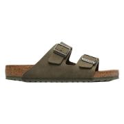 Birkenstock Arizona Vegan Mikrofiber Flip-flops Green, Herr