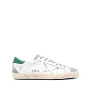 Golden Goose Laminerad stjärna lädersneakers White, Herr