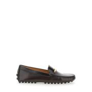 Tod's Brun Mocassin Platta Skor Brown, Dam