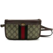 Gucci Vintage Pre-owned Canvas gucci-vskor Brown, Dam