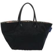 Burberry Vintage Pre-owned Nylon totevskor Black, Dam