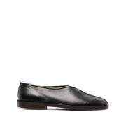 Lemaire Svart Piped Tofflor Crepe Sula Blockklack Black, Herr