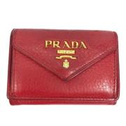 Prada Vintage Pre-owned Laeder plnbcker Red, Dam