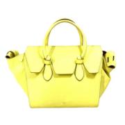 Celine Vintage Pre-owned Laeder axelremsvskor Yellow, Dam