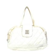 Chanel Vintage Pre-owned Tyg chanel-vskor White, Dam