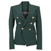 Balmain Pre-owned Pre-owned Tyg ytterklder Green, Dam