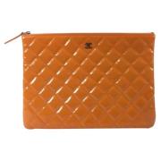 Chanel Vintage Pre-owned Laeder chanel-vskor Orange, Dam