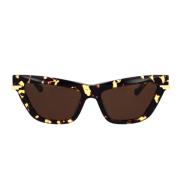 Bottega Veneta Cat-Eye Solglasögon Bv1241S 002 Brown, Unisex