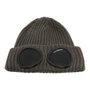 C.p. Company Brun Beanie Mössa Google Stil Brown, Herr