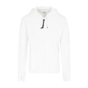 C.p. Company Vit Gauze Hoodie White, Herr