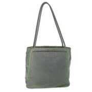 Prada Vintage Pre-owned Nylon totevskor Green, Dam