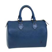 Louis Vuitton Vintage Pre-owned Laeder handvskor Blue, Dam