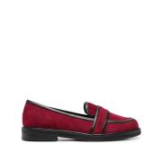 Roberto Festa Suede Loafers Red, Dam