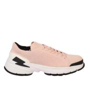 Neil Barrett Bolt Sneakers - Rosa Textil och Läder Pink, Herr