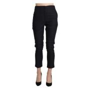 Ermanno Scervino Lyxiga Höga Midja Capri Byxor Black, Dam