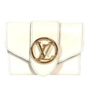 Louis Vuitton Vintage Pre-owned Laeder plnbcker Beige, Dam