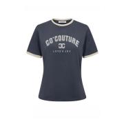 Co'Couture Edgecc Tee Toppe T-Shirts Blue, Dam