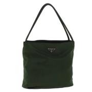 Prada Vintage Pre-owned Nylon totevskor Green, Dam