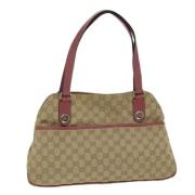 Gucci Vintage Pre-owned Canvas totevskor Beige, Dam