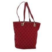 Gucci Vintage Pre-owned Canvas handvskor Red, Dam