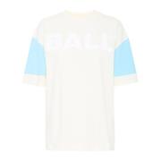 Ball Sporty Tee Bluser Off White White, Dam