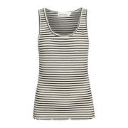 Karen by Simonsen Randig Tanktop Egret/Meteorite Stripe Multicolor, Da...