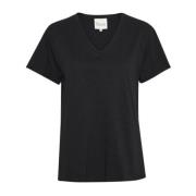 My Essential Wardrobe T-Shirts Black, Dam