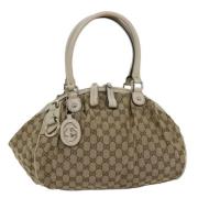 Gucci Vintage Pre-owned Canvas handvskor Beige, Dam