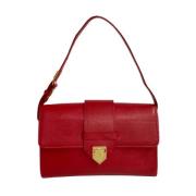 Yves Saint Laurent Vintage Pre-owned Laeder axelremsvskor Red, Dam