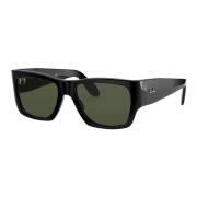 Ray-Ban Wayfarer Nomad Solglasögon Svart Grön Black, Unisex